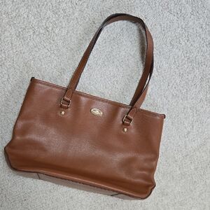 Coach Brown Leather Tote Bag! EUC!